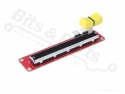 Adjustable resistance / linear potentiometer 10K double - 65mm yellow